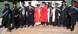 Teacher Development Studies Masters students celebrate with their supervisors.