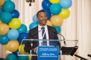 Professor Thabo Msibi receives the Early Career Award from Teachers College: Columbia University.