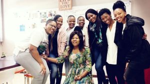 UKZN Students and their mentors from the Silibona Educational Trust at their first meeting in 2018. From left to right on the top row are Desiree Mzimela (Mentor), Nosipho Gabela, Samkelisiwe Mkhize, Futhi Mchunu (Mentor), Melda Magolela (Mentor), Nothando Maphumulo, Nobuhle Magadlela and Andiswa Mbatha (Mentor).