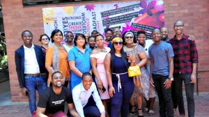Students and staff at the function hosted by the Student and Teacher Enhancement Programme.