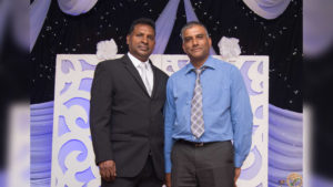 Dr Avash Juggernath (right) with his supervisor Professor Nadaraj Govender.